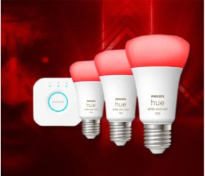 Комплект умных ламп Philips Hue White and Color Ambiance E27 Starter Kit 1100Лм Bluetooth 929002468811