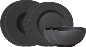 Столовый сервиз Villeroy & Boch Manufacture Rock 6 предметов 10-4260-9036