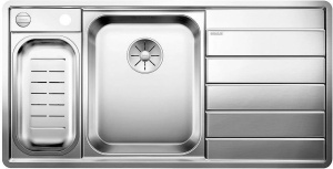 Кухонная мойка Blanco Axia III 6 S-IF 522105, нержавеющая сталь левая
