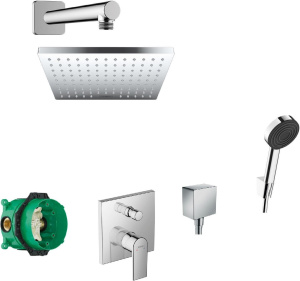 Душевой гарнитур Hansgrohe Vernis Shape 88002343 с верхним душем, хром