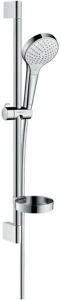 Душевой набор Hansgrohe Croma Select S со штангой 669 и мыльницей 26566400, хром
