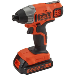Аккумуляторный ударный шуруповерт BLACK+DECKER BDCIM18