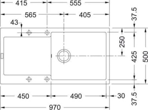 Кухонная раковина Franke Maris MRG 611-97 XL 114.0675.978, матовый черный