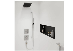 Душевой набор Pulsify E 100 1jet EcoSmart+ с хромированной рейкой 90 см 24381000