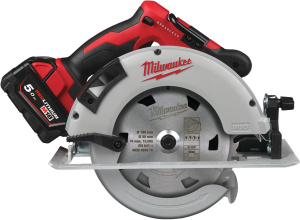 Аккумуляторная дисковая пила Milwaukee M18 BLCS66-502X 4933464590 2х5,0 Ач в кейсе HD Box с АКБ и ЗУ