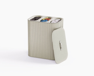 Корзина для белья Joseph Joseph Tota Luxe Triple 5000008, 90л, бежевая