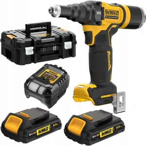 Аккумуляторный заклепочник DeWALT DCF403D2GT-QW в кейсе с АКБ и ЗУ