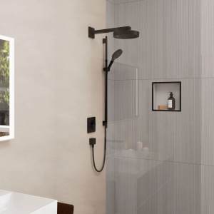 Душевой набор Hansgrohe Rainfinity 130 3Jet Ecosmartчерный 28744670, черный