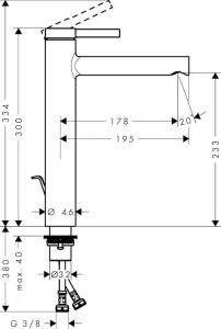 Смеситель для раковины Hansgrohe Zesis S 74730000, хром