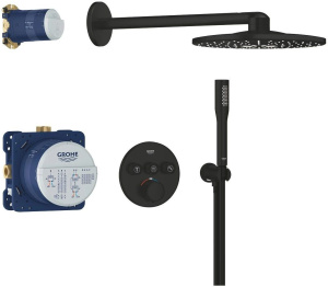 Душевой комплект Grohe Precision 348742430, чёрный матовый