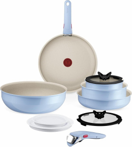 Набор посуды Tefal Ingenio Serenity L827SB04 11 предметов синий