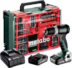 Аккумуляторная дрель-шуруповерт Metabo BS 18 L BL Set с 2 АКБ