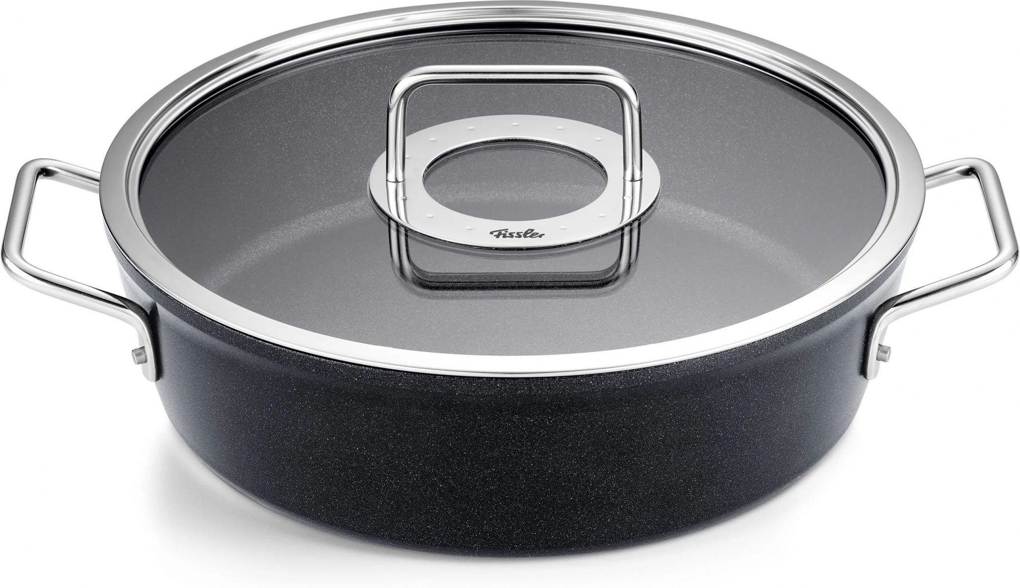 Алюминиевая низкая кастрюля с крышкой Fissler Adamant 28 Cm (156125280000)