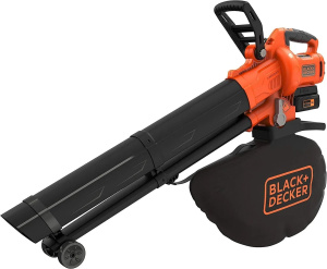 Аккумуляторный садовый пылесос-воздуходувка BLACK+DECKER BCBLV3625L1-QW с ЗУ