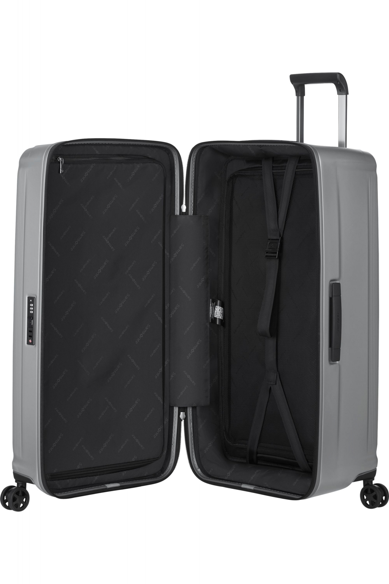 Чемодан Samsonite Nuon 80 см, 110 л, матовое серебро (153973-4052)