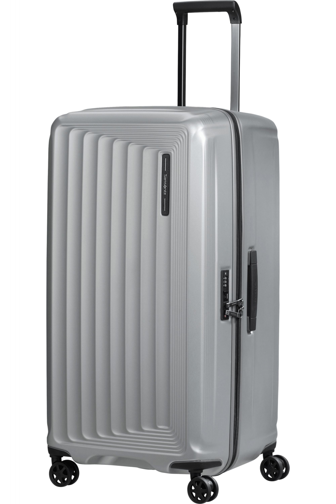 Чемодан Samsonite Nuon 80 см, 110 л, матовое серебро (153973-4052)