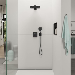 Держатель для душа Hansgrohe Fixfit E 26889670, матовый черный