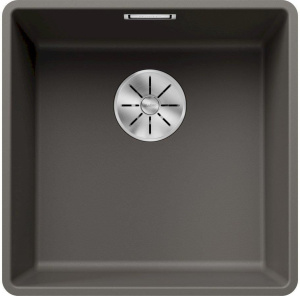Кухонная мойка Blanco Subline 400-F Silgranit 527348, вулканический серый