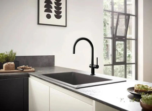 Кухонный смеситель Hansgrohe Talis M54 72805670, матовый черный