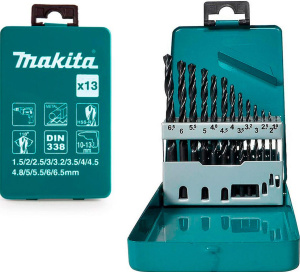 Набор сверл по металлу Makita D-54075, 13 шт.