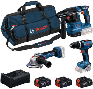 Набор электроинструментов Bosch GSB 18V-65 и GBH 18V-22 и GWS 18V-11 0615A500AH