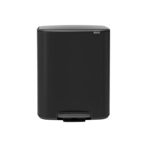 Мусорное ведро с педалью Brabantia Bo 211362 60л, матовое черное