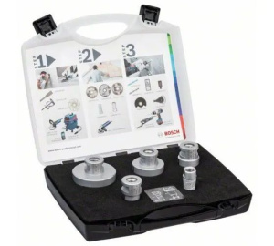 Набор коронок + фреза (5шт) М14 по керамограниту Diamond DrySpeed Bosch 2608576669