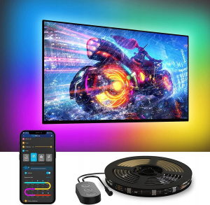 Светодиодная лента Govee TV Backlight H6168, 3,8 м, многоцветная