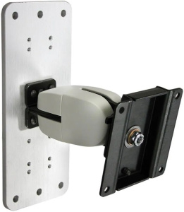 Поворотное настенное крепление с двойным шарниром Ergotron 100 Series Pivot Double (47-093-800) чёрный/серый
