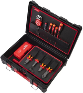 Набор инструментов электрика Milwaukee Electrician Packout 62 шт 4932499466 в кейсе Packout