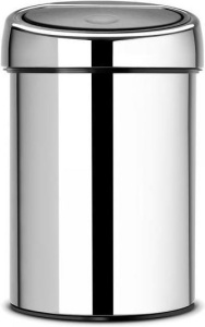 Мусорное ведро Brabantia Touch Bin 363962, 3 л, полированная сталь