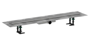 Душевой слив для неглубокого монтажа Hansgrohe RainDrain Compact 900 56168800, шлифованная нержавеющая сталь