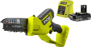 Аккумуляторная мини-пила для обрезки веток RYOBI RY18PSX15A-120 с АКБ и ЗУ