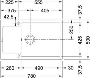 Кухонная раковина Franke Maris MRG 611-78 BB 114.0363.221, каменный серый