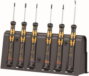 Набор прецизионных отвёрток Wera Kraftform Micro 6 ESD