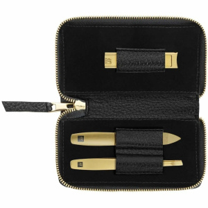 Маникюрный набор 3 пр. Zwilling TWINOX Gold черный 97746-004
