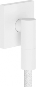 Подключение шланга Hansgrohe FixFit Fine E, белый матовый 28883700