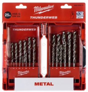 Набор сверл по металлу 25 шт. Milwaukee HSS-G Thunderweb 1- 4932493870 13мм