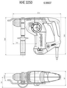 Перфоратор аккумуляторный Metabo KHE 2645 Q