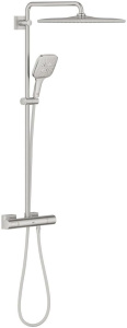 Душевая стойка Grohe Rainshower SmartActive Cube 26837DC0, нержавеющая сталь