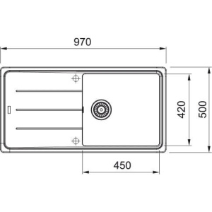 Кухонная раковина Franke Basis BFG 611-97 114.0676.289, оникс