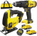 Stanley SFMCK212D2S V20 (Дрель-шуруповерт SFMCD711 и Лобзик SFMCS600), АКБ 2×18V 2.0Ah, ЗУ, сумка