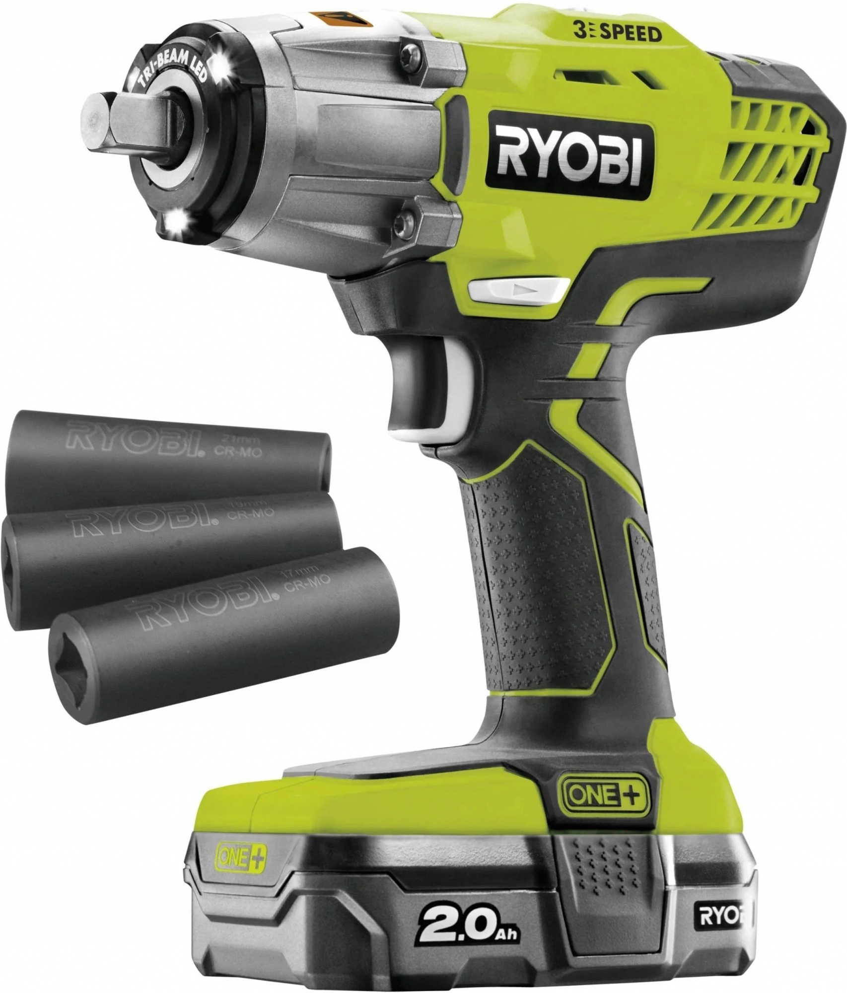 Гайковерт RYOBI R18IW3-120S 2 Ah АКБ и ЗУ, сумка