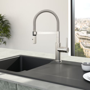 Смеситель для кухни Villeroy & Boch Steel Expert Compact матовая нержавеющая сталь 927300LC