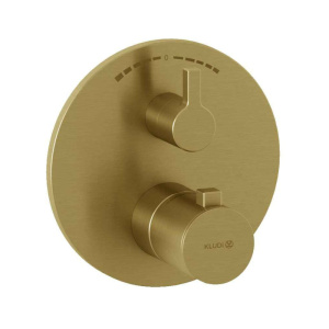 Смеситель для ванны и душа Kludi Nova Fonte Puristic 20810N015, матовое золото