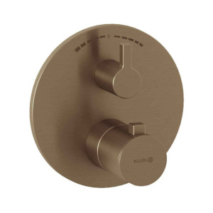Смеситель для ванны и душа Kludi Nova Fonte Puristic 20810N115, матовая бронза