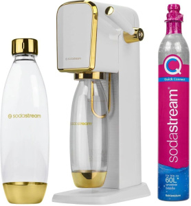 Комплект: Сифон Sodastream Art Белое золото + газовый баллон