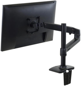 Настольный кронштейн для монитора с удлинённой стойкой Ergotron LX Desk Monitor Arm Tall Pole (45-537-224) чёрный