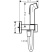 Душевая насадка Hansgrohe Биде 1Jet E Ecosmart 29233140, шлифованная бронза
