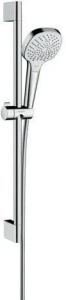 Душевой набор Hansgrohe Croma Select E со штангой 669 и мыльницей 26586400, хром